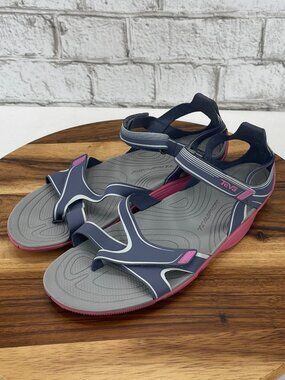 Teva Tevasphere Versa Womens 9 Gray Pink Adjustable Strap Sandals 1003985